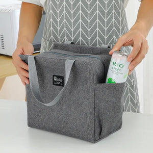 Multifunction Large Capacity Cooler Bag Waterproof Oxford Portable Zipper Thermal Lunch Bags For Women Lunch Box Picnic Food Bag