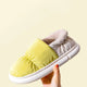 Comwarm Winter Toast Women Slippers Warm Plush Cotton Slippers Indoor Home Non-Slip Thick Sole Furry Shoes For Couples New 2022